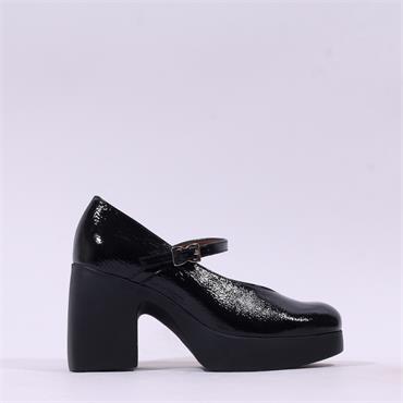 Wonders Lady Bold Mary Jane Heel - Black Patent